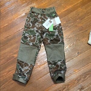 Kids Camo Casual Bottoms in Olive Green - Unknown Brand
